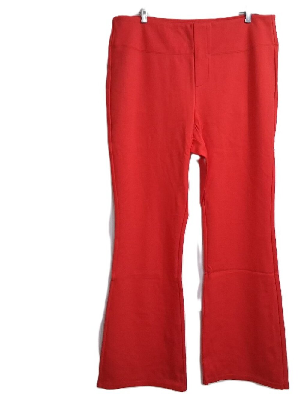 Halara Flex™ High Waisted Back Side Pocket Slight Flare Work Pants 1X Red